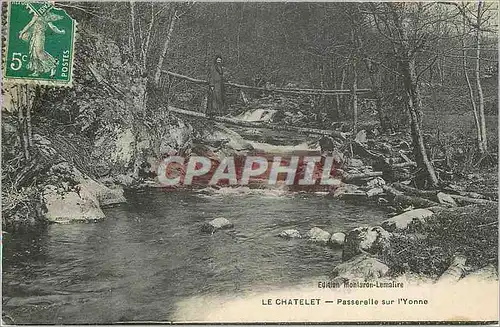 Ansichtskarte AK Le chatelet passerelle sur l yvonne