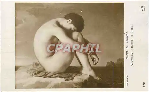 Cartes postales Musee du louvre flandrin figure d etude