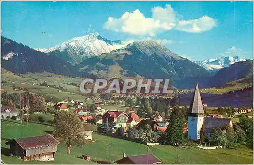 Cartes postales moderne Saanen und gstaad mit gifferhorn und wasserngrat