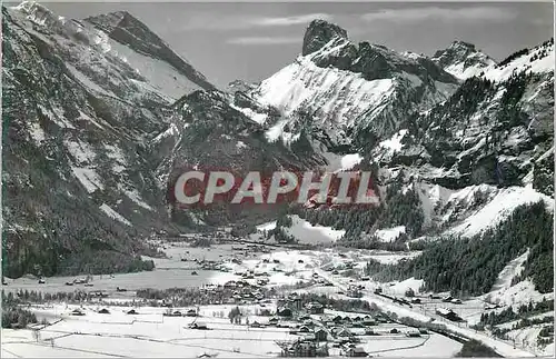 Cartes postales moderne 12643 kandersteg gegen die gemmi ki rinderhorn gellihorn steghorn