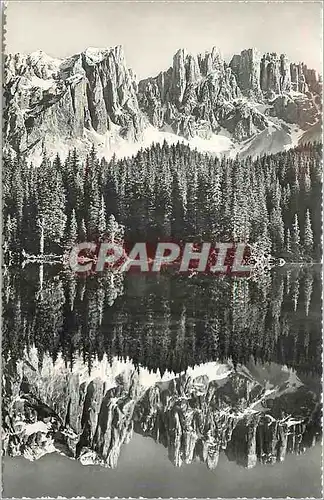 Cartes postales moderne Dolomiti lago di carezza m 1534 verso latemar