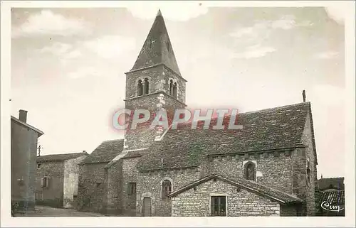 Moderne Karte Souvenirs de lamarthine eglise de milly(xii siecle)