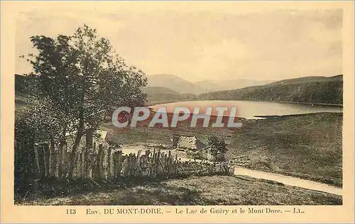 Cartes postales 113 env du mont dore le lac de guery et le mont dore