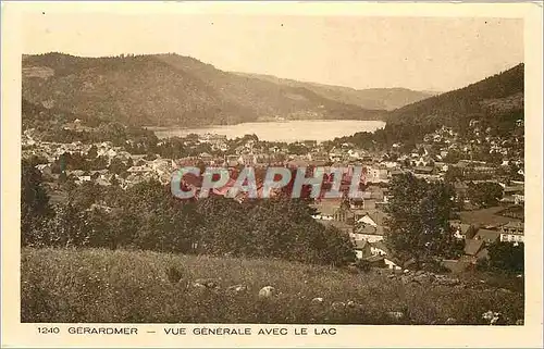 Cartes postales 1240 gerardmer vue generale avec le lac