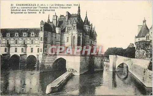 Ansichtskarte AK 31 chenonceaux(i et l) le chateau (mon hist)(xve s) construit par thomas bohier