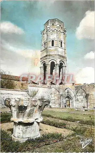 Cartes postales moderne 11 019 charroux (vienne) ancienne abbaye tour charlemagne xi s(mont hist classe)