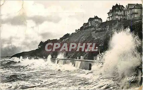 Cartes postales moderne 48 granville (manche) mer demontee