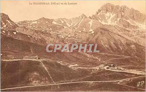 Cartes postales Le galibier(alt 3242 m) vu du lautaret