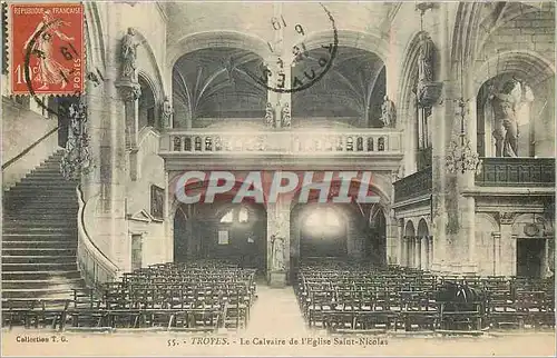 Cartes postales 55 troyes le calvaires de l eglise saint nicolas