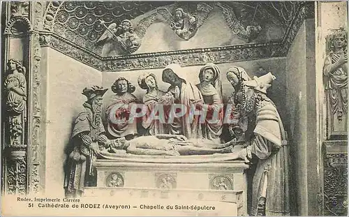 Cartes postales 51 cathedrale de rodez (aveyron) chapelle du saint sepulcre
