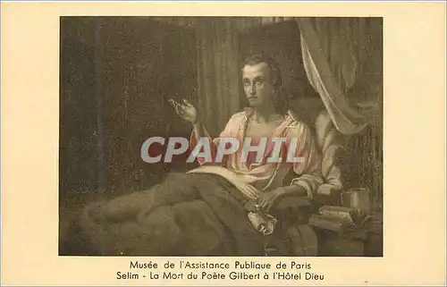 Ansichtskarte AK Musee de L'Assistance Publique de Paris Selim La Mort du Poete Gilbert a l'Hotel Dieu