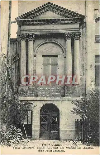 Ansichtskarte AK  Vieux Paris Scola Cantorum Ancien Couvent Des Benedictins Anglais (Rue Saint Jacques)