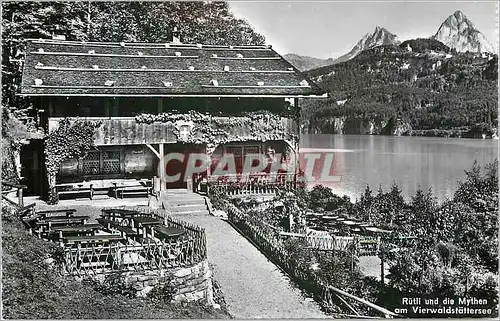 Moderne Karte Rutli Und Die Mythen am Vierwaldstattersee