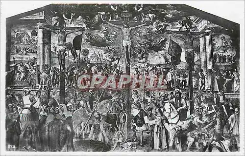 Cartes postales 87 a Lugano Chiesa Santa Maria Degli Angeli Crocifiselone di Bernardino Luino