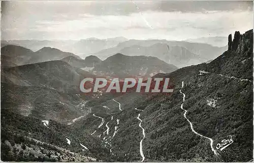 Moderne Karte Les Belles Alpes Francaises Le Vercors Vue Panoramique Prise du Col du Rousset