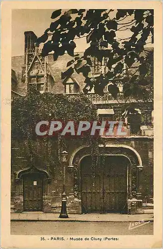 Cartes postales Paris Musee de Cluny (Portes)
