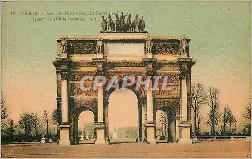 Cartes postales Paris Arc de Triomphe du Carrousel