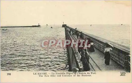 Cartes postales Le Havre La Nouvelle Digue et l'Entree du Port