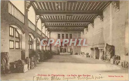 Cartes postales Chateau de Plarrefonds La Salle des Gardes