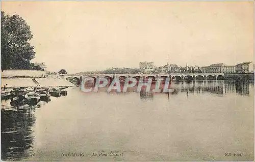 Ansichtskarte AK Saumur le Pont Cessart