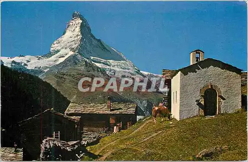 Cartes postales moderne Zermatt Findelen Mit Matterhorn (4476 m)