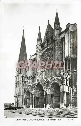 Cartes postales moderne Chartres la Cathedrale le Portail Sud