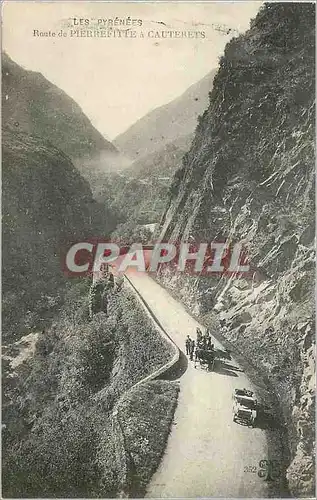 Cartes postales Les Pyrenees Route de Pierrefitte a Cauterets