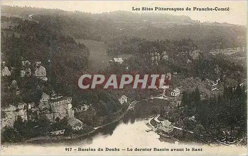 Cartes postales Les Sites Pittoresques de France Comte Bassins du Doubs le Dernier Bassins avant le Saut