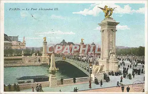 Cartes postales Paris Le Pont Alexandre III