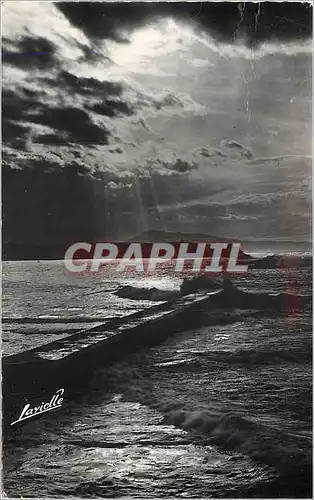 Cartes postales moderne Cote Basque Crepuscule sur la Baie de St Jean de Luz