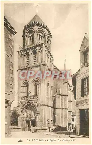 Cartes postales Poitiers L'Eglise Ste Radegonde