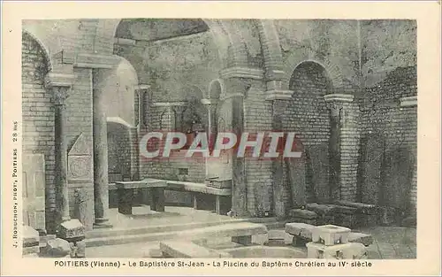 Ansichtskarte AK Poitiers (Vienne) Le Baptistere St Jean La Piscine du Bapteme Chretien au IVe Siecle