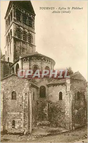 Ansichtskarte AK Tournus Eglise St Philibert Abside (Detail)