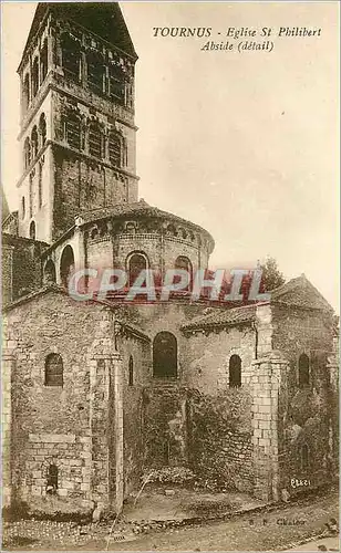 Cartes postales Tournus Eglise St Philibert Abside (Detail)