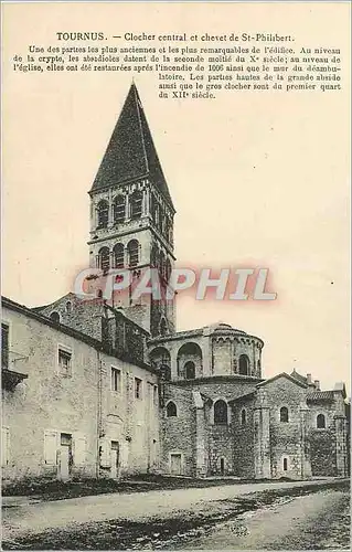 Cartes postales Tournus Clocher Central et Chevet de St Philibert