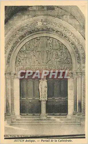 Ansichtskarte AK Autun Antique Portail de la Cathedrale