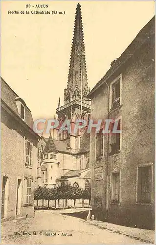 Cartes postales Autun Fleche de la Cathedrale (83 m)