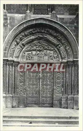 Moderne Karte Abbaye de Saint Denis Facade Principale Portail de Droite