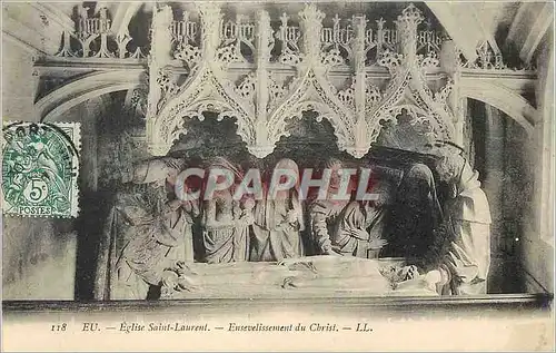 Cartes postales Eu Eglise Saint Laurant Ensevelissement du Christ LL