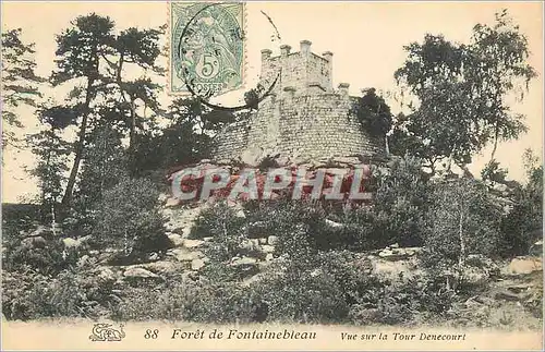 Ansichtskarte AK Foret de Fontainebleau Vue sur la Tour Denecour