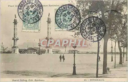 Cartes postales Bordeaux Colonnes Rostrales