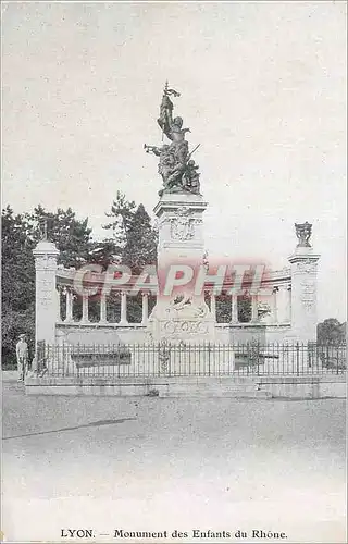 Ansichtskarte AK Lyon Monument des Enfants Du Rhone