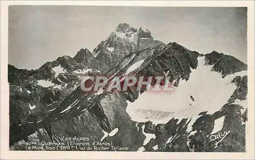 Cartes postales moderne Les Alpes Queyras (Environs d'Abries) LE Mont Viso (3841m) vu du Rocher Taillante