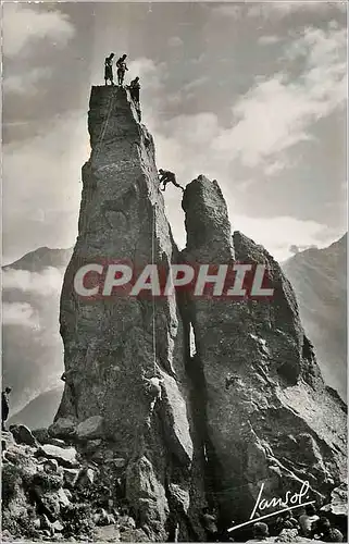 Cartes postales moderne Argentiere (Haute Savoie) Alt 1253 m Escalade de L'Aiguillette