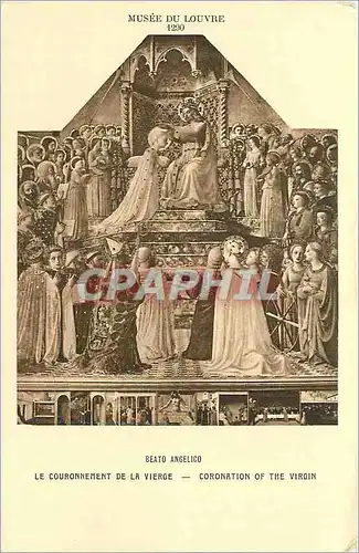 Cartes postales Beto Angelico Le Couronnement de le Vierge