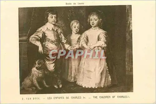 Cartes postales Les Enfants de Charles 1er Musee du Louvre