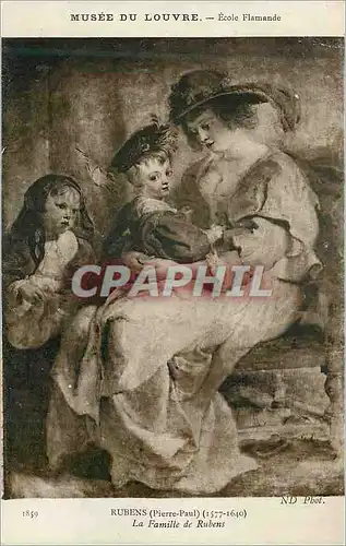 Cartes postales Rubens (Pierre Paul) (1577 164) La Famille de Rubens Musee du Louvre