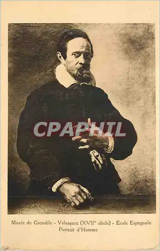 Cartes postales Musee de Grenoble Valasquez (XVIIe Siecle) Ecole Espagnole Portrait d'Homme