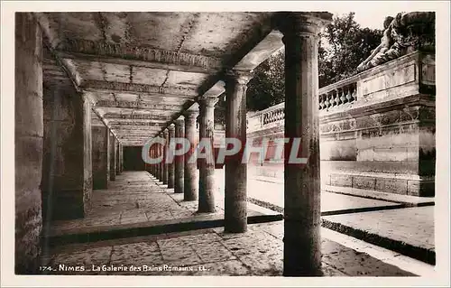 Cartes postales moderne Nimes La Galerie des Bains Romains LL