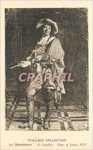 Cartes postales Wallace Collection Meissonier A Cavalier Time of Luis XIV